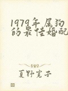 1979年属狗的最佳婚配封面