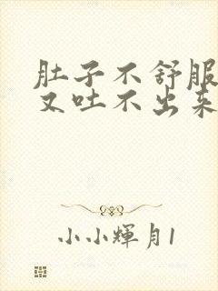 肚子不舒服想吐又吐不出来是怎么回事