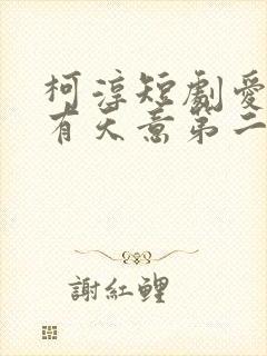 柯淳短剧爱情自有天意第二季封面