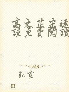 高文芷宋远恒小说免费阅读最新章节