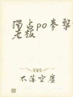 独占po拳击馆老板