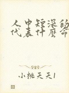 人中短深的女人代表什么命运?