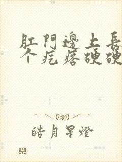 肛门边上长了一个疙瘩硬硬的疼