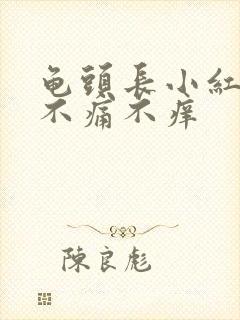 龟头长小红疙瘩不痛不痒封面