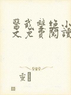 医武双绝小说全文免费阅读无弹窗封面