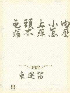 龟头上小肉粒不痛不痒怎么治