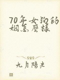 70年女狗的婚姻怎么样