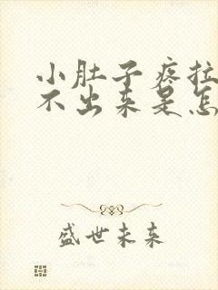 小肚子疼拉屎拉不出来是怎么回事