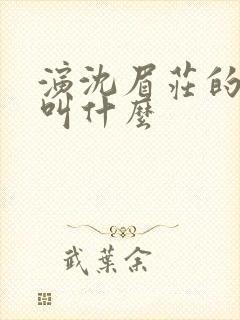 演沈眉庄的演员叫什么