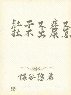 肚子又疼又胀还拉不出屎怎么回事