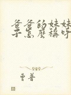 爸爸的妹妹我儿子怎么称呼她封面