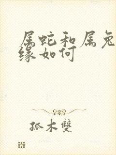 属蛇和属兔的姻缘如何