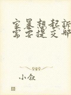 家暴想起诉离婚需要提交哪些证据