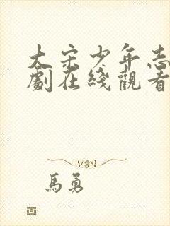 大宋少年志电视剧在线观看完整版