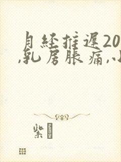 月经推迟20天,乳房胀痛,小腹胀痛
