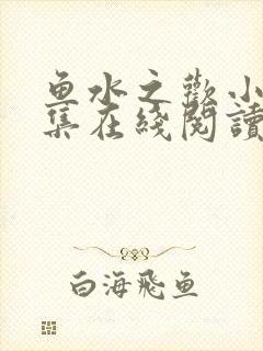 鱼水之欢小说全集在线阅读