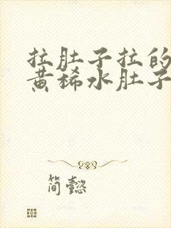 拉肚子拉的全是黄稀水肚子封面