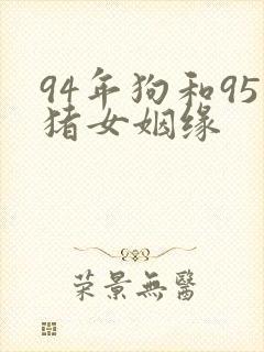 94年狗和95猪女姻缘