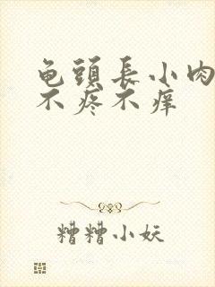 龟头长小肉疙瘩不疼不痒