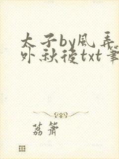 太子by风弄番外秋后txt笔趣阁封面
