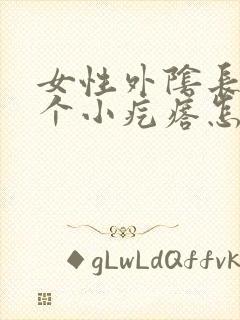 女性外阴长了一个小疙瘩怎么回事