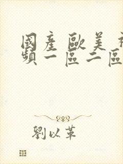 国产 欧美 视频一区二区