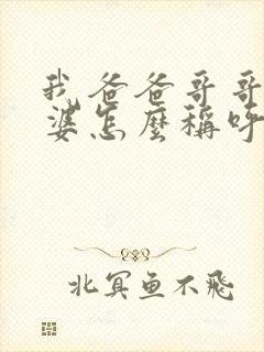 我爸爸哥哥的老婆怎么称呼