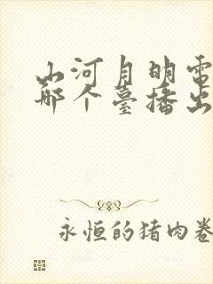 山河月明电视剧哪个台播出