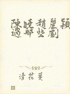 陈晓赵丽颖合作过哪些剧封面