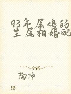 93年属鸡的女生属相婚配表封面