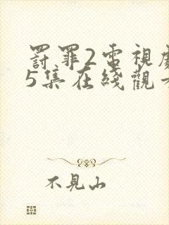 罚罪2电视剧25集在线观看