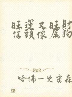 旺运又旺财的微信头像属狗