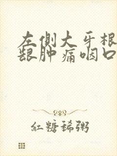 左侧大牙根部牙龈肿痛咽口水都疼