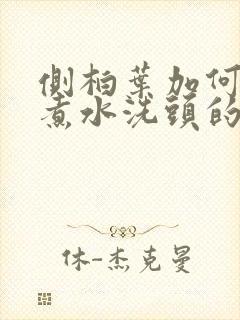 侧柏叶加何首乌煮水洗头的功效