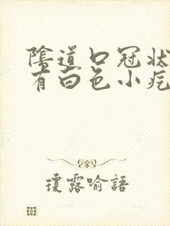 阴道口冠状沟下有白色小疙瘩