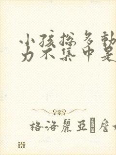 小孩总多动注意力不集中是什么原因