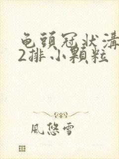 龟头冠状沟长了2排小颗粒