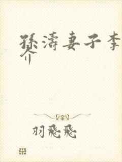 孙涛妻子李莉简介