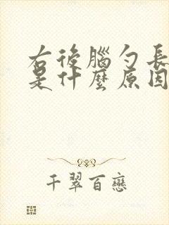 右后脑勺长白发是什么原因引起的