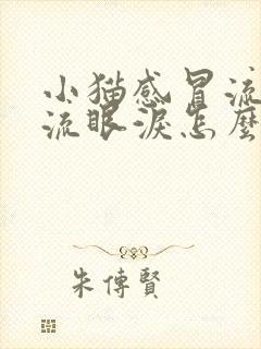 小猫感冒流鼻涕流眼泪怎么办封面