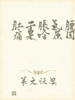 肚子胀气腹部绞痛是啥原因呢