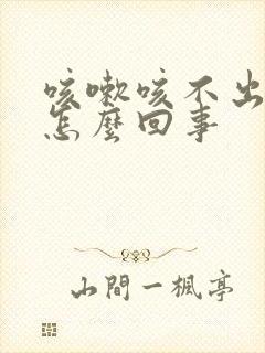 咳嗽咳不出痰是怎么回事封面