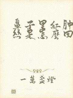 鼻子里红肿有血丝是怎么回事