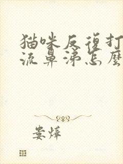 猫咪反复打喷嚏流鼻涕怎么治疗封面