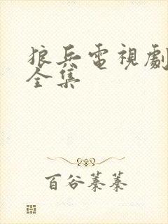 狼兵电视剧免费全集