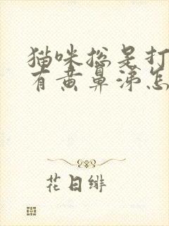 猫咪总是打喷嚏有黄鼻涕怎么回事