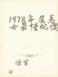 1978年属马女最佳配偶属相封面