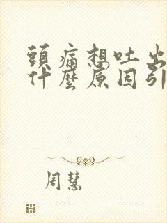 头痛想吐出虚汗什么原因引起的