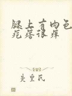 腿上有肉色的小疙瘩很痒