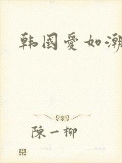 韩国爱如潮水